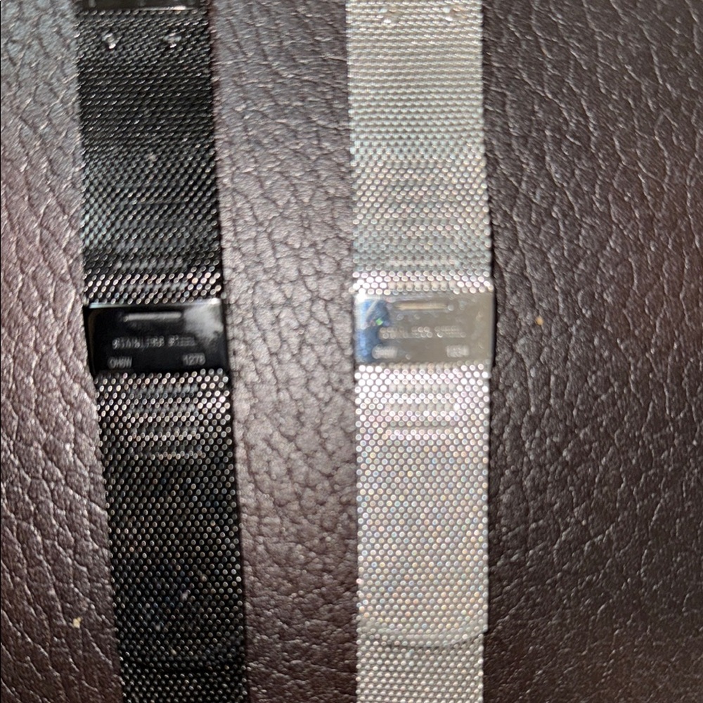 Used Coach Black and Silver Stainless Steel Watch Bands for Apple Watch 41mm - Picture 4 of 4